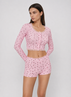 Soft Girl Floral PJ Set
