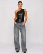 No Rules Leather Top