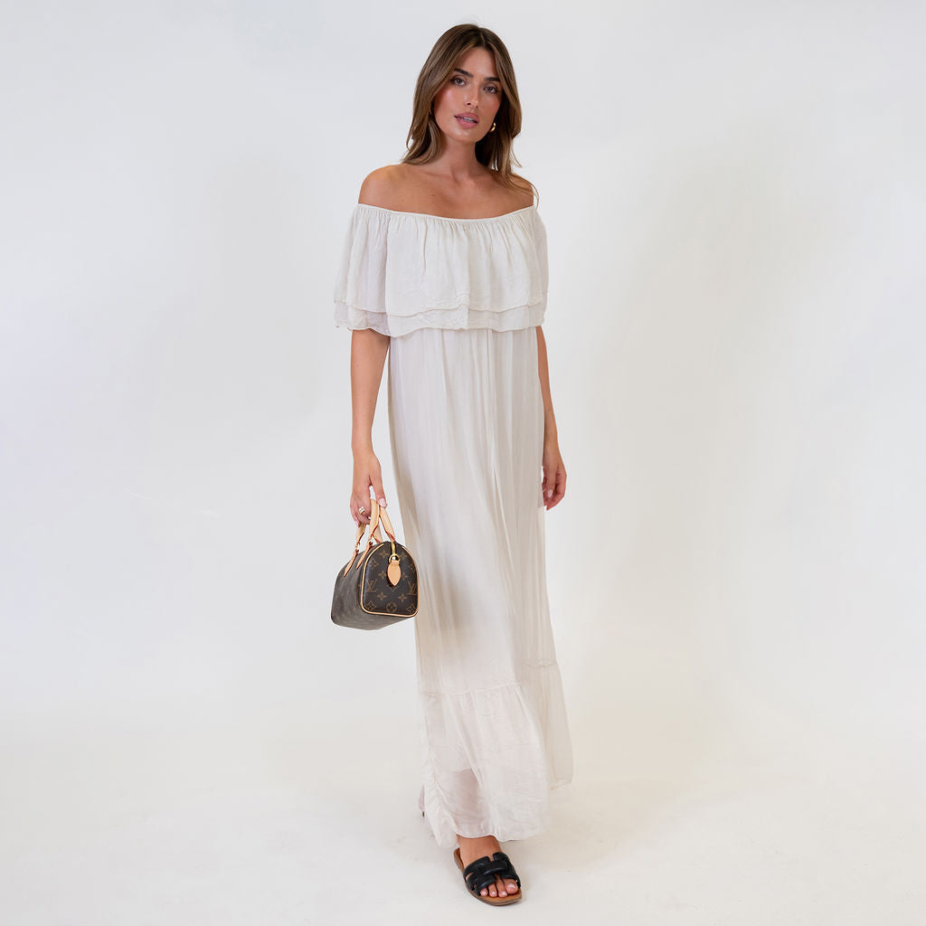 Off-Shoulder Maxi Dress