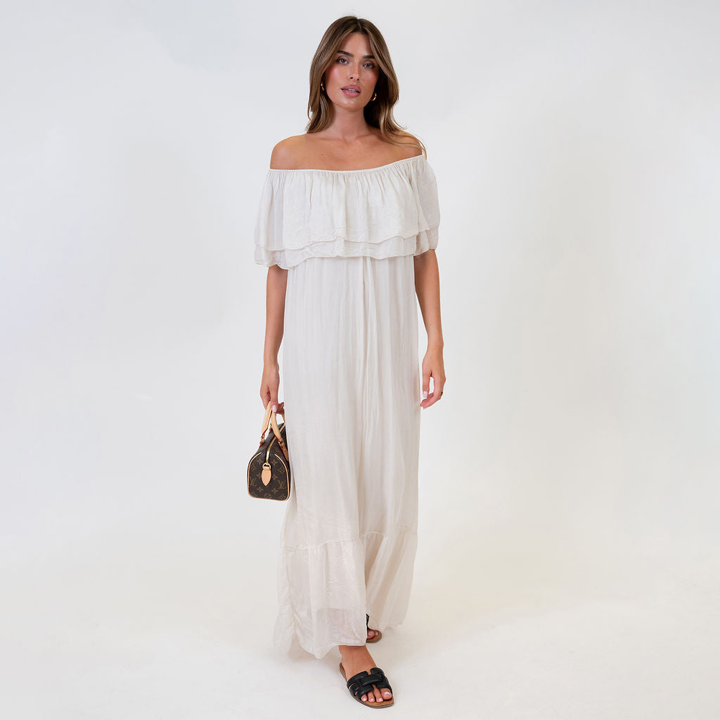 Off-Shoulder Maxi Dress