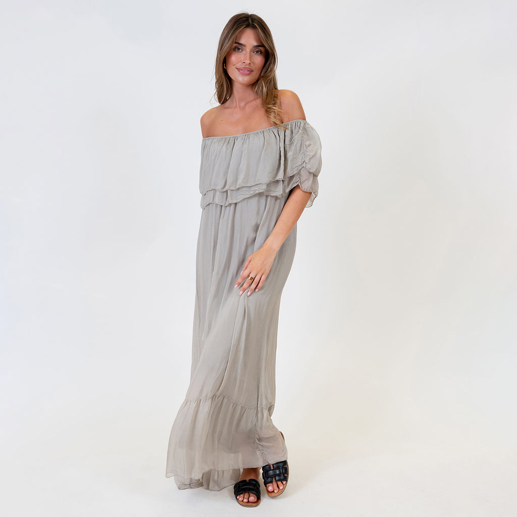 Off-Shoulder Maxi Dress