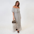 Off-Shoulder Maxi Dress