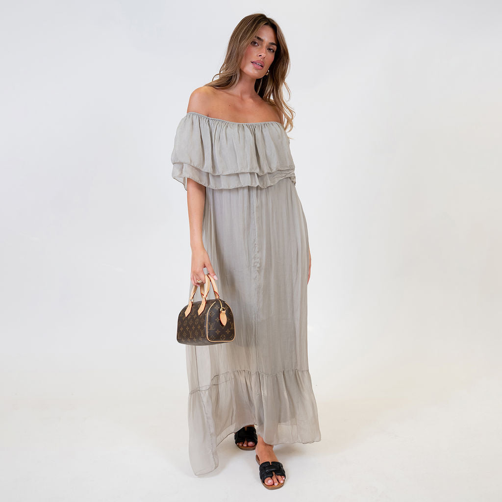 Off-Shoulder Maxi Dress