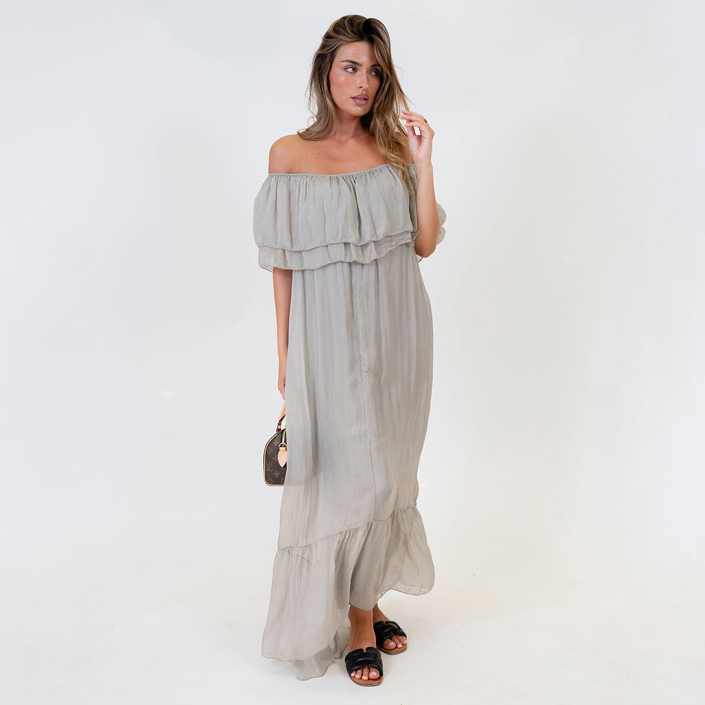 Off-Shoulder Maxi Dress