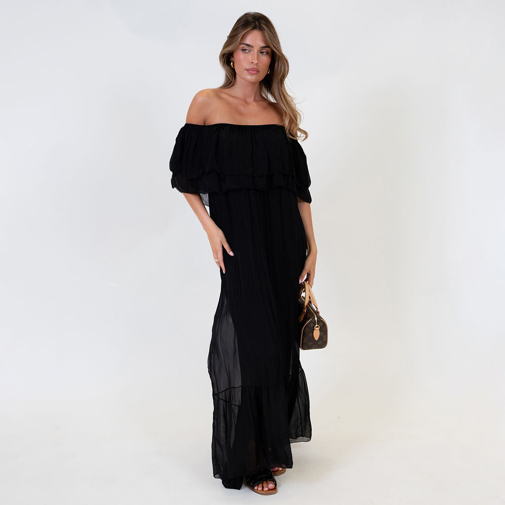 Off-Shoulder Maxi Dress