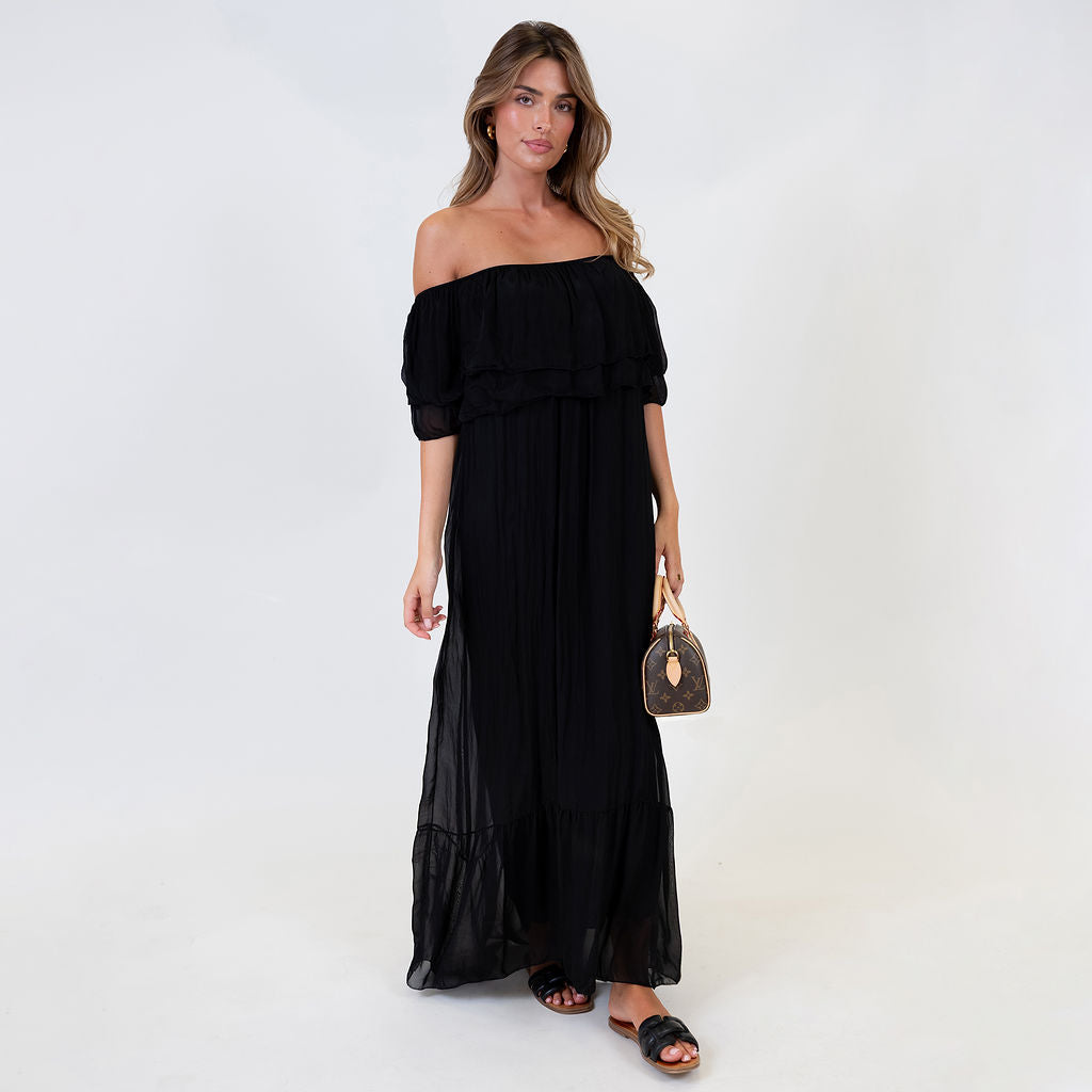 Off-Shoulder Maxi Dress