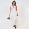 Tie Shoulder Maxi Dress