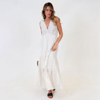 Tie Shoulder Maxi Dress