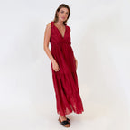 Tie Shoulder Maxi Dress