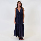 Tie Shoulder Maxi Dress