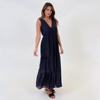 Tie Shoulder Maxi Dress