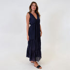 Tie Shoulder Maxi Dress