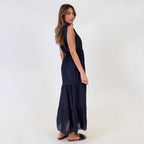 Tie Shoulder Maxi Dress