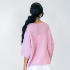 Oversized cardigan with 3/4 sleeves