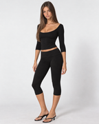 Soft Girl Era Capri Set