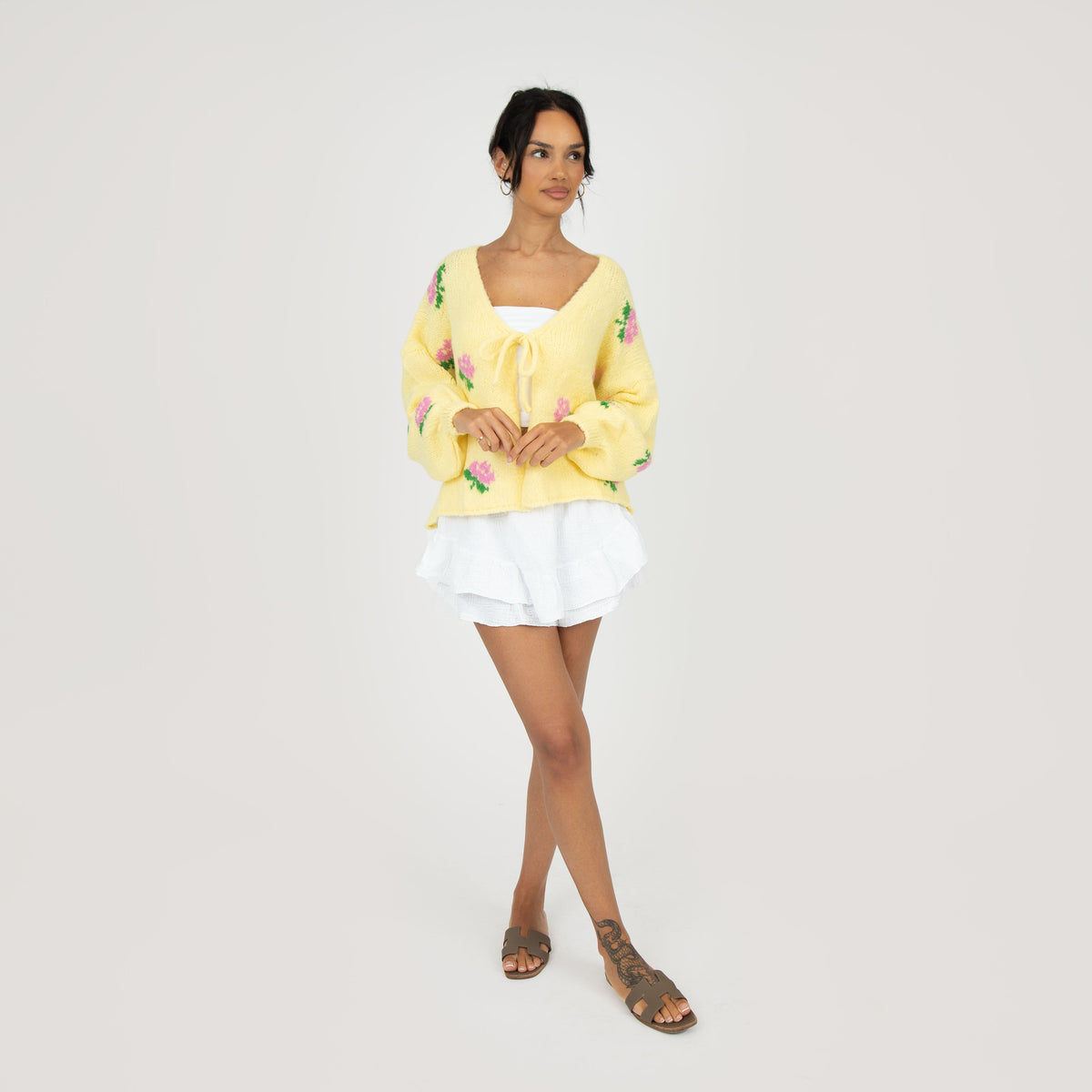 Rose Cardigan with Bows