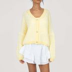 Oversized Waffle Knit Cardigan