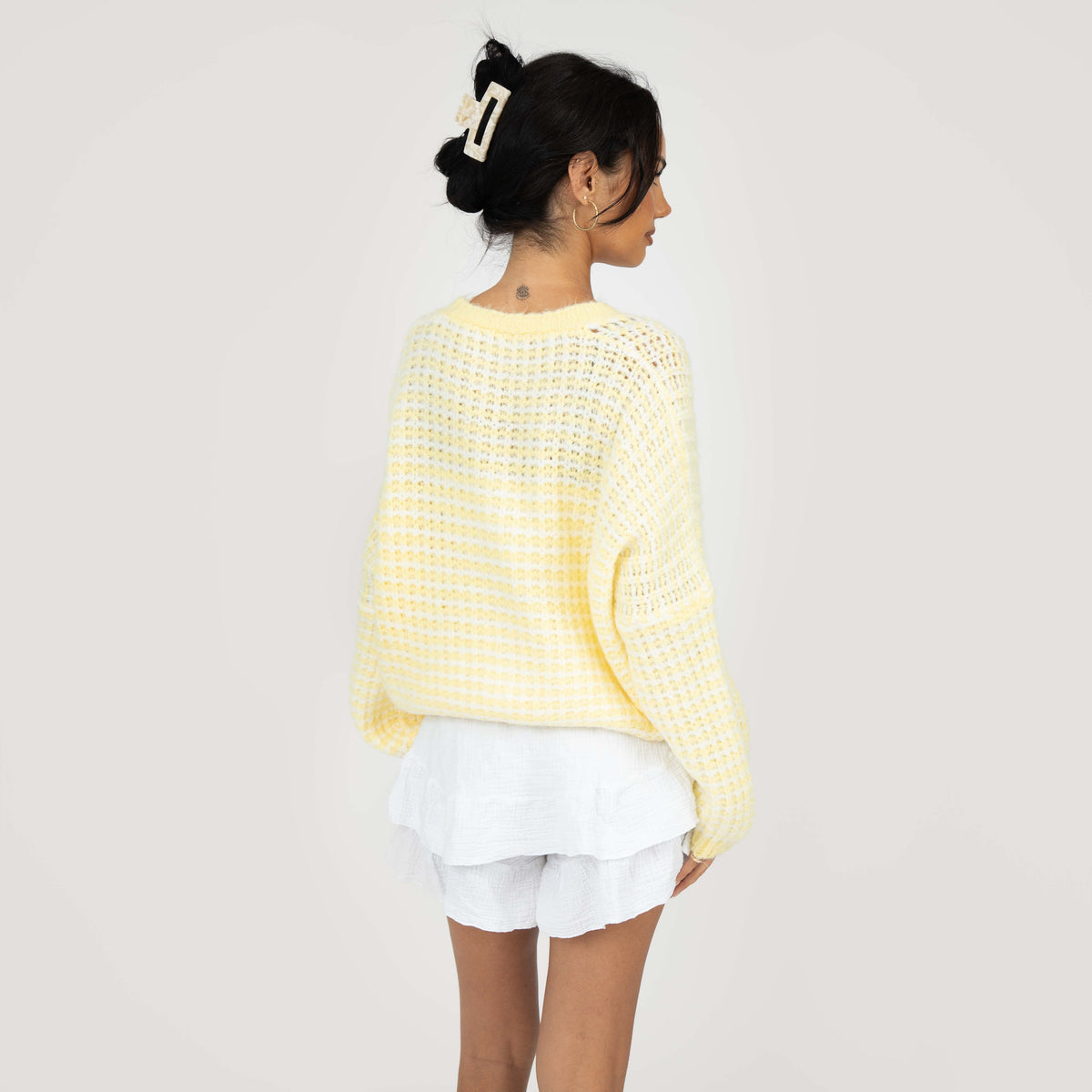 Oversized Waffle Knit Cardigan