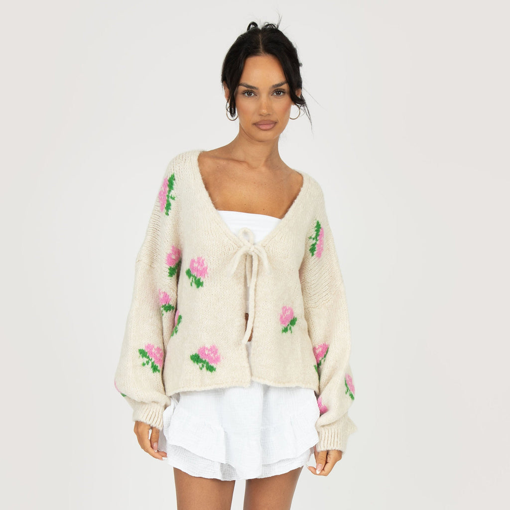Rose Cardigan with Bows