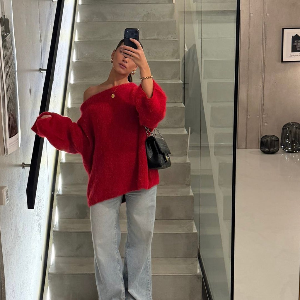 Ultra-Soft Off-Shoulder Knit