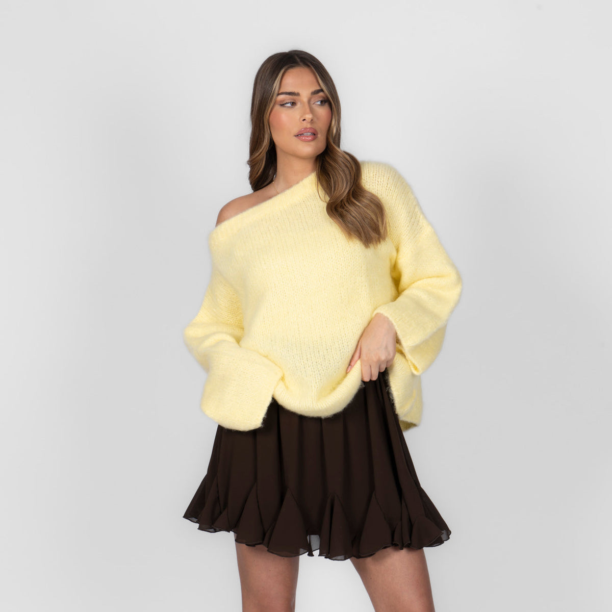Ultra-Soft Off-Shoulder Knit