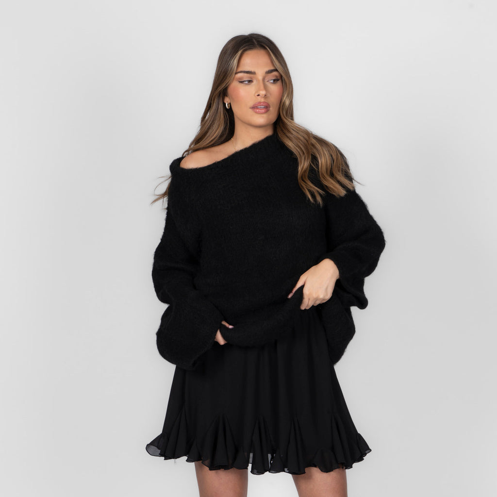 Ultra-Soft Off-Shoulder Knit
