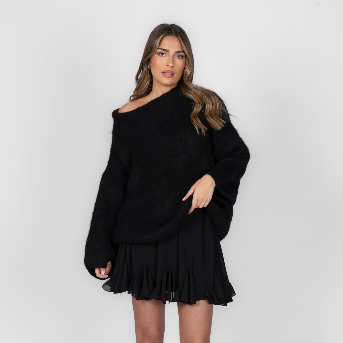 Ultra-Soft Off-Shoulder Knit
