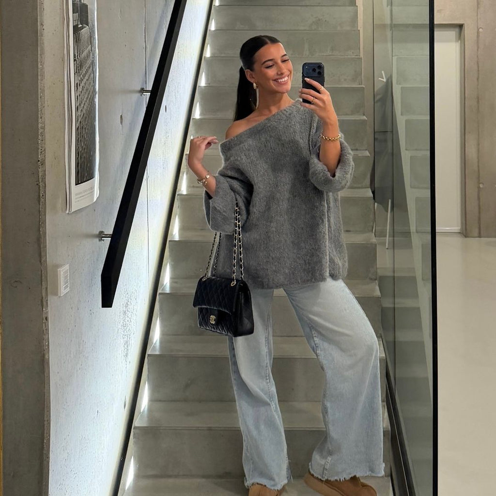 Ultra-Soft Off-Shoulder Knit