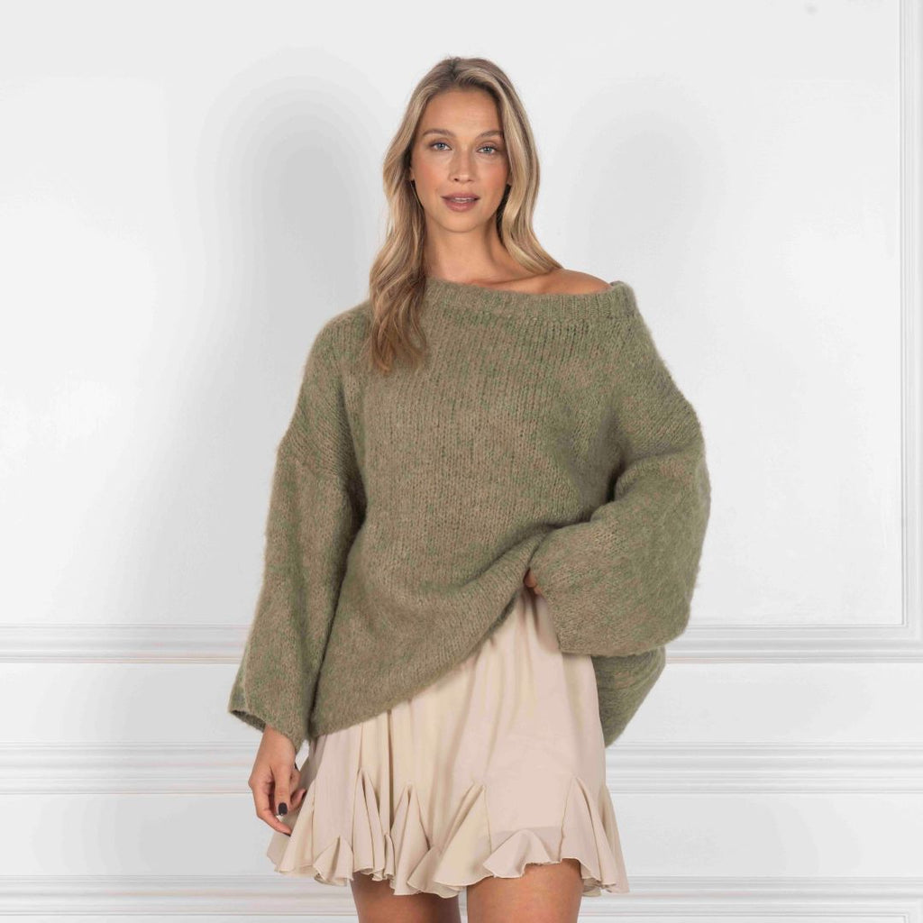 Ultra-Soft Off-Shoulder Knit