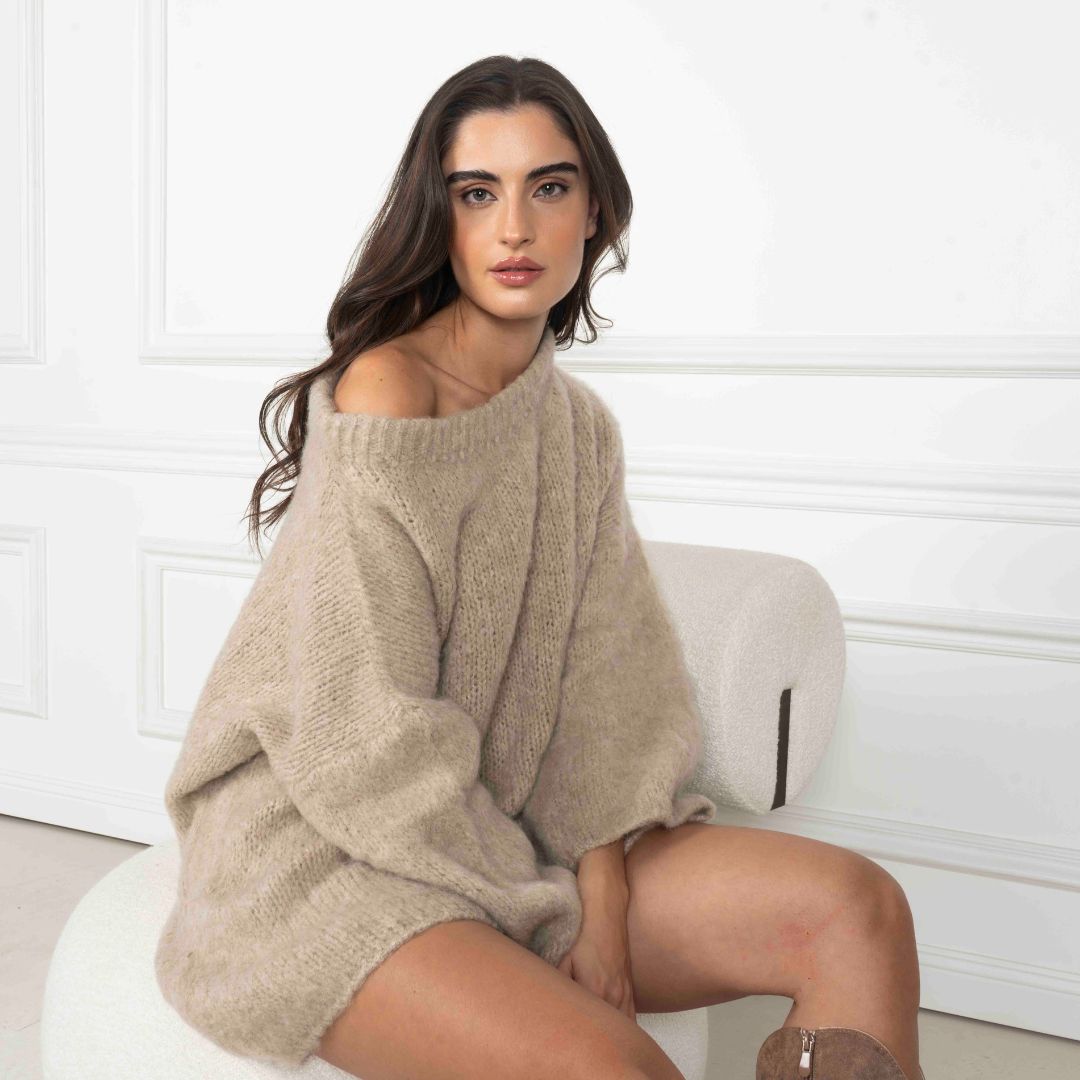 Ultra-Soft Off-Shoulder Knit