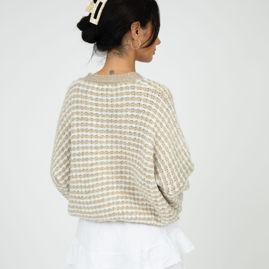 Oversized Waffle Knit Cardigan