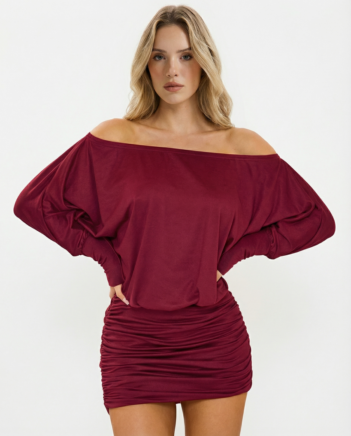 Gizela | SOLA Ruched Mini Dress