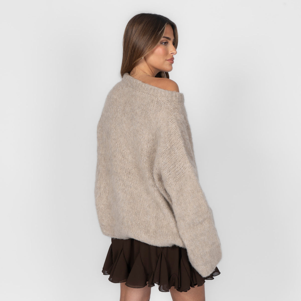 Ultra-Soft Off-Shoulder Knit