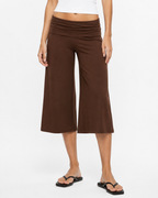 Foldover Capri Pants