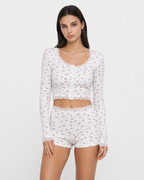Soft Girl Floral PJ Set