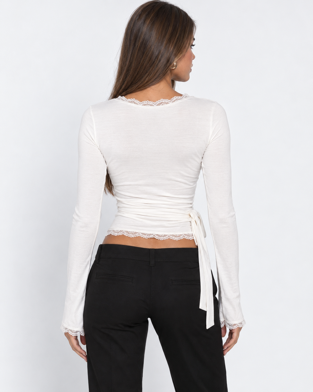 Gizela | Lace Wrap Top 