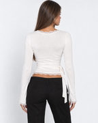 Gizela | Lace Wrap Top 