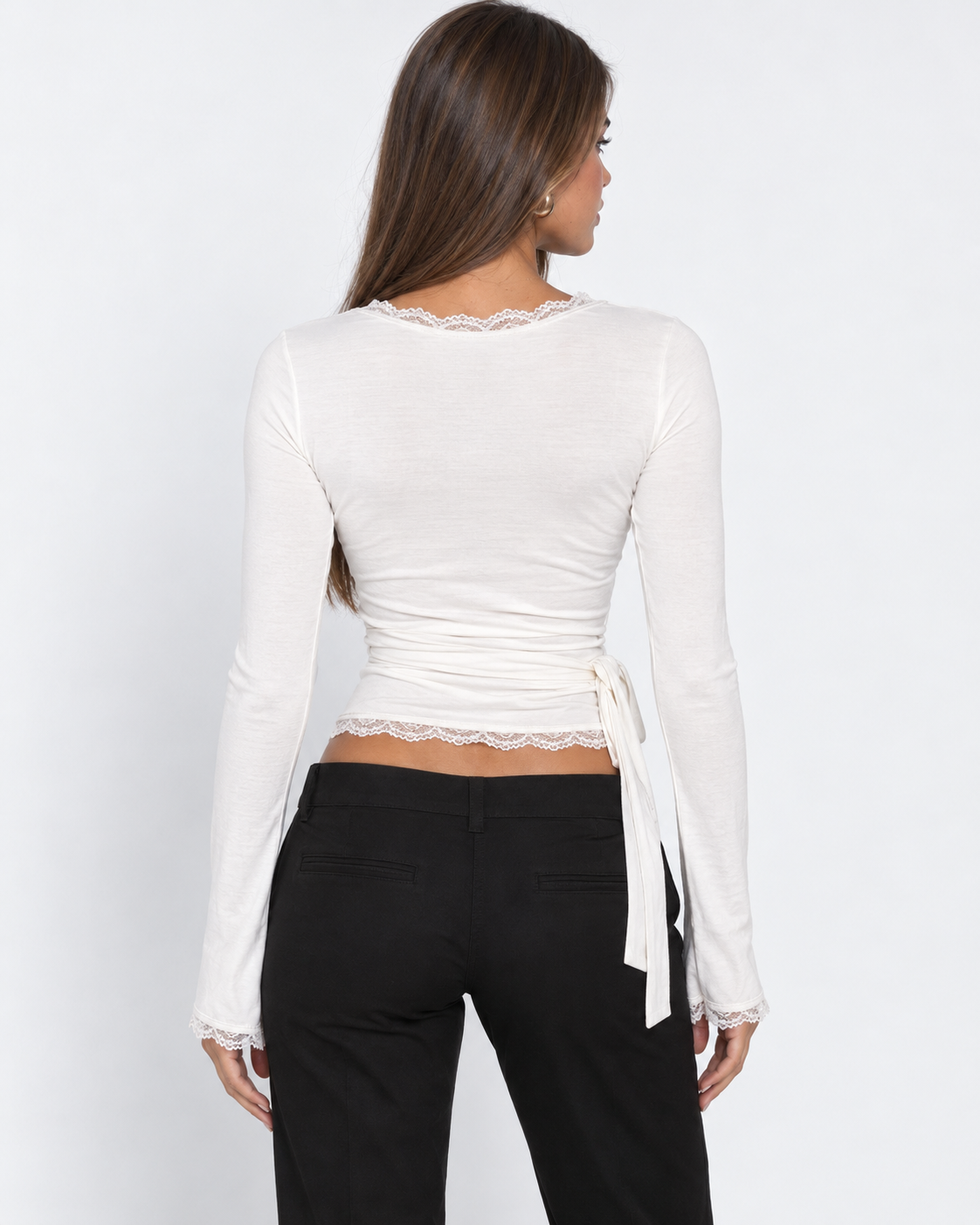 Gizela | Lace Wrap Top 