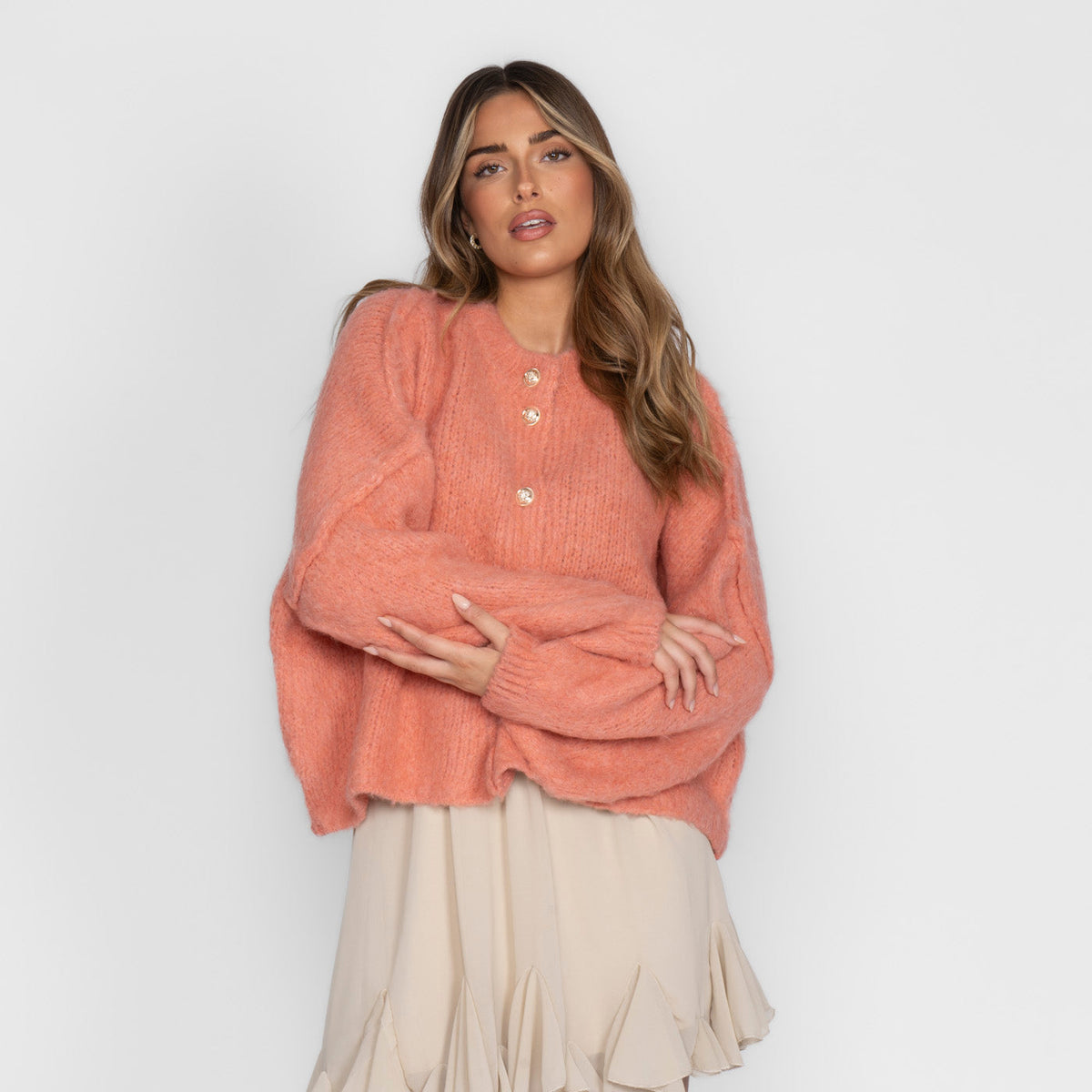 Oversized Cardigan Short "CozyGlam"