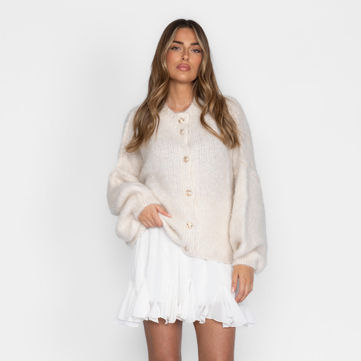 Oversized Cardigan Short "CozyGlam"