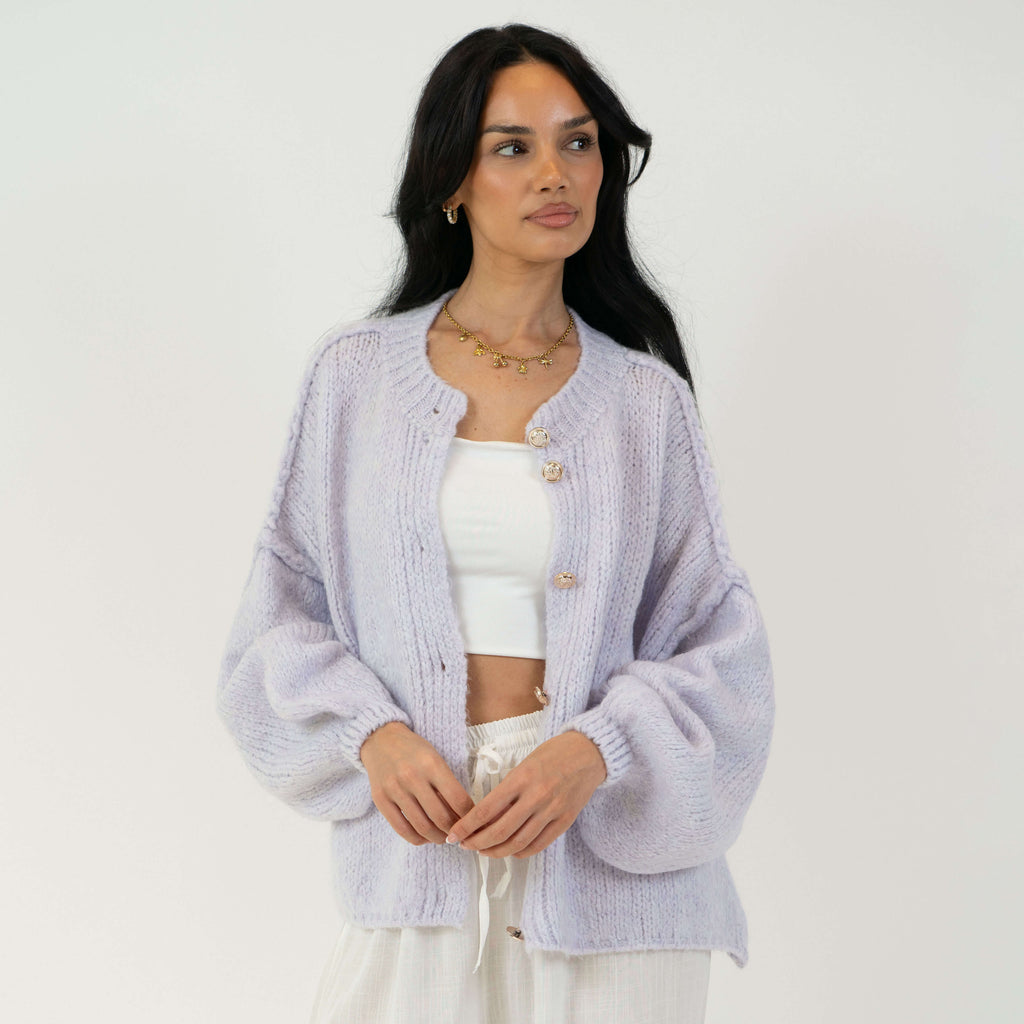 Oversized Cardigan Short "CozyGlam"
