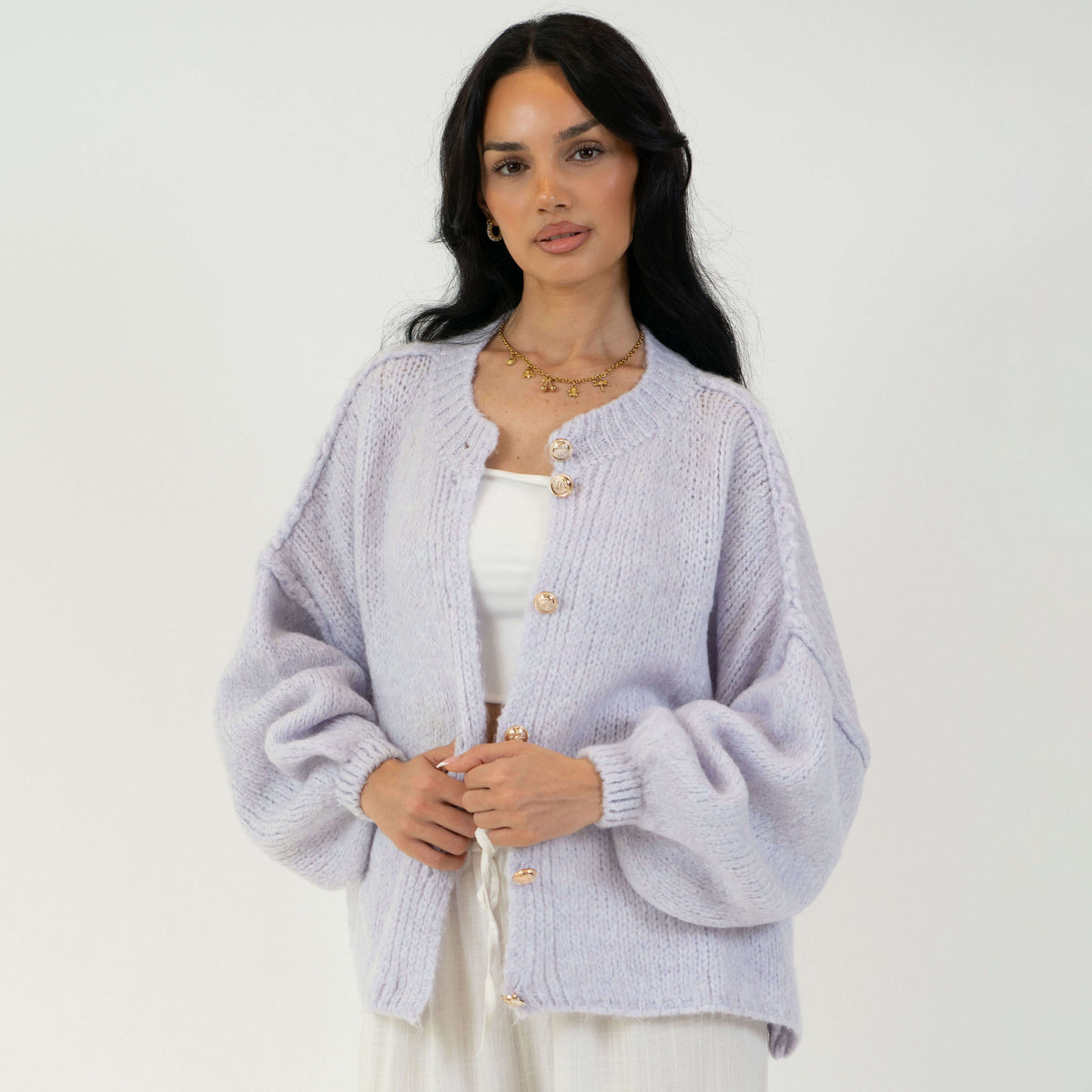 Oversized Cardigan Short "CozyGlam"