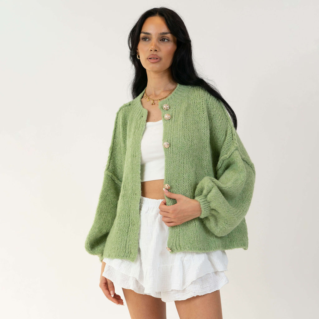 Oversized Cardigan Short "CozyGlam"