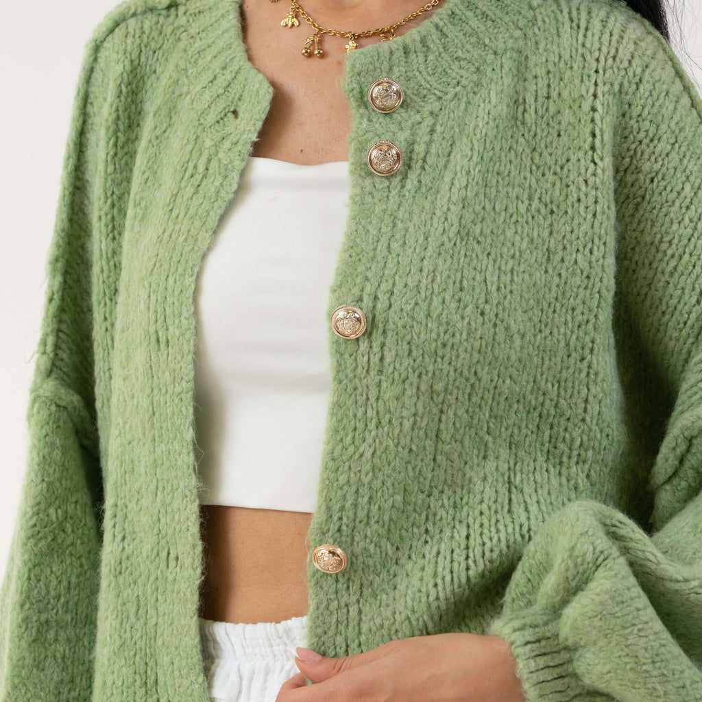 Oversized Cardigan Short "CozyGlam"