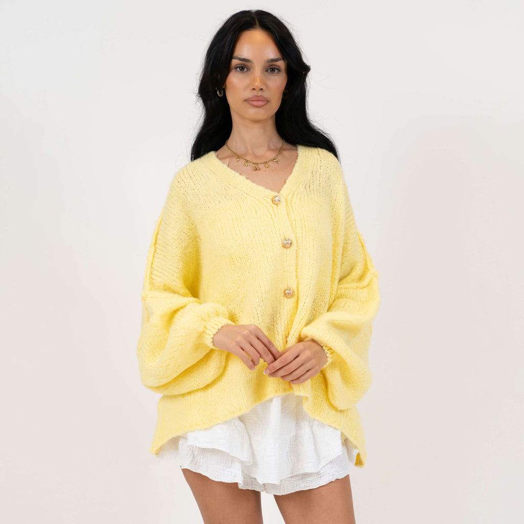 CozyGlam Oversize V-Cardigan