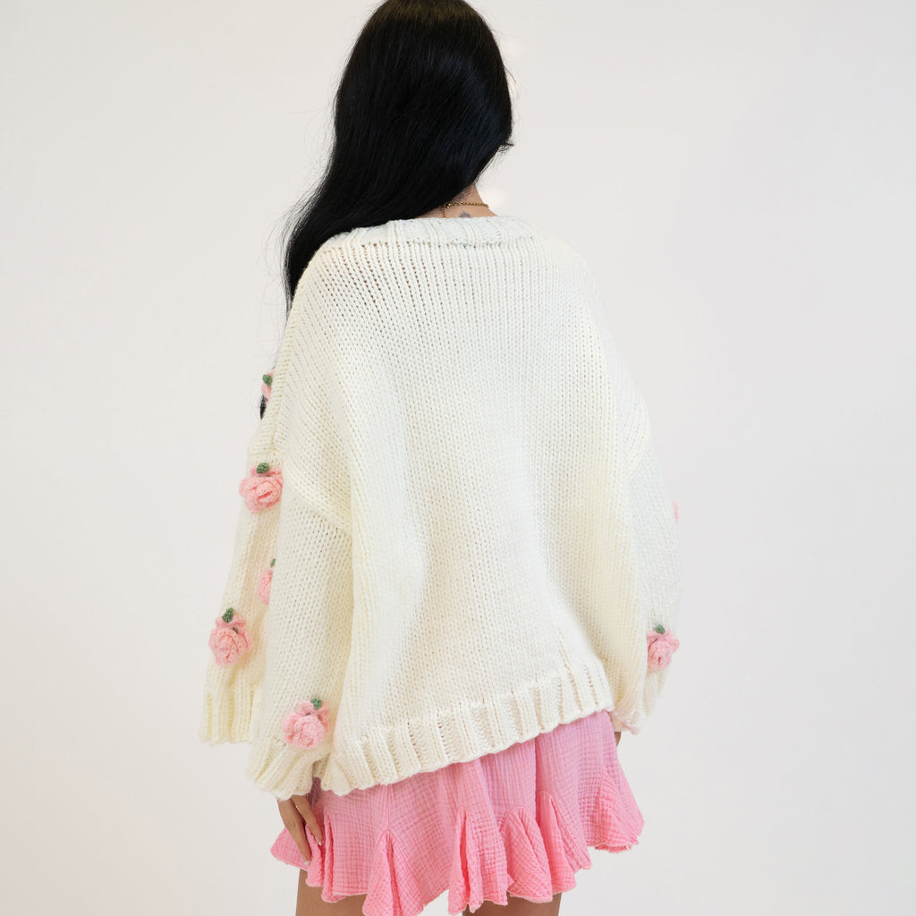 Handmade Rose Sweater