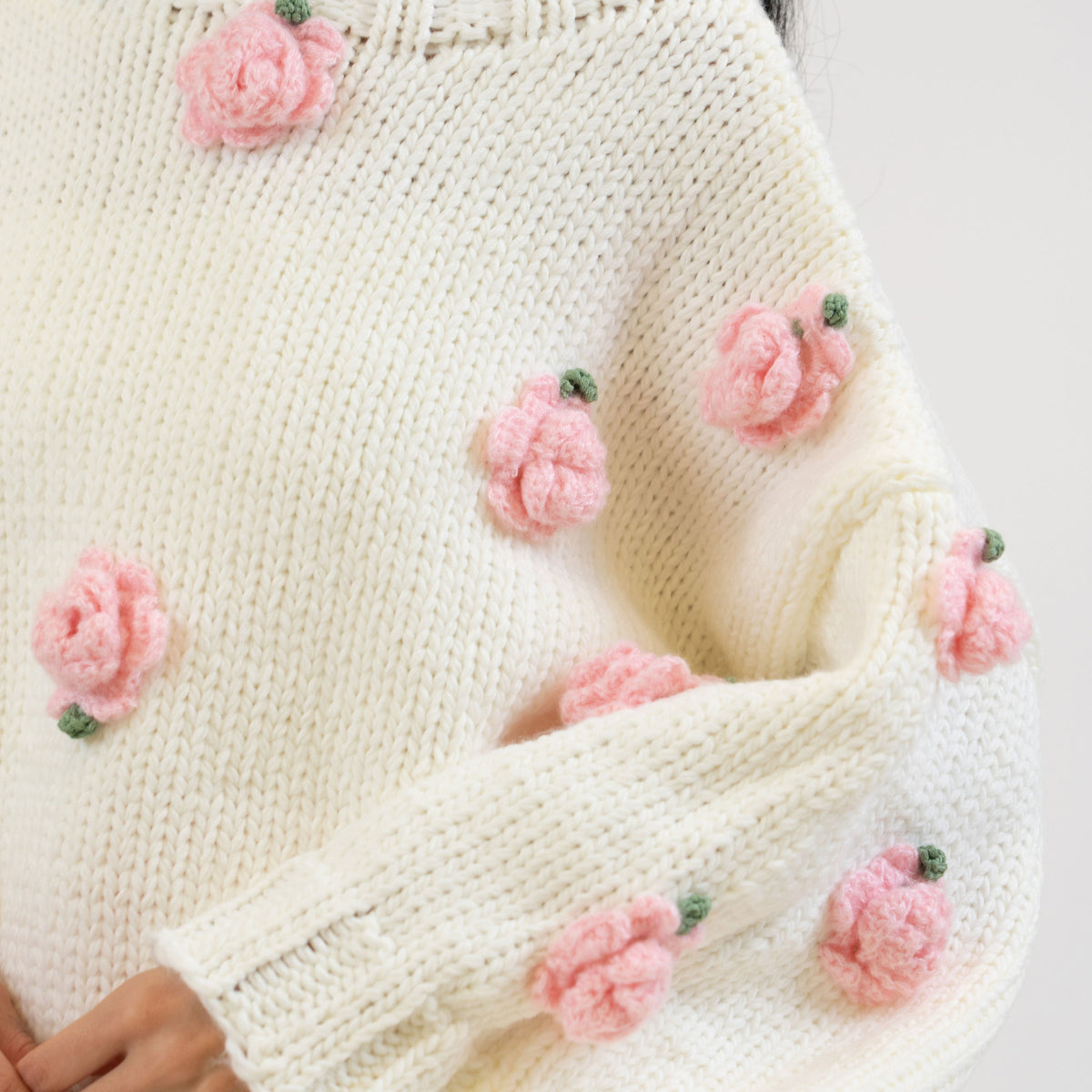 Handmade Rose Sweater