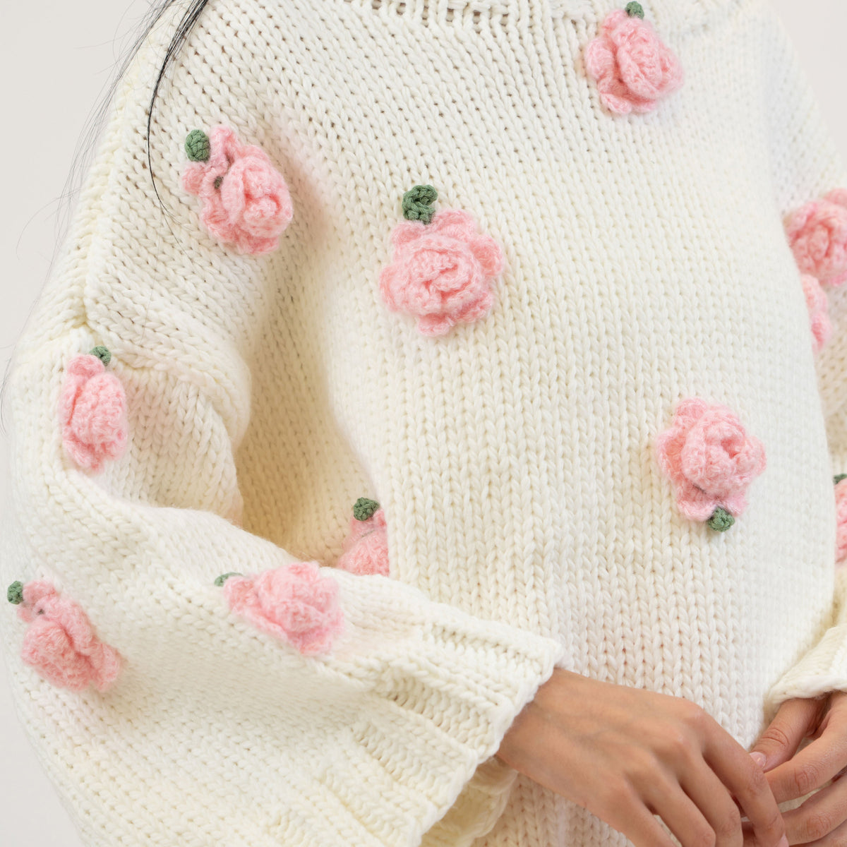 Handmade Rose Sweater