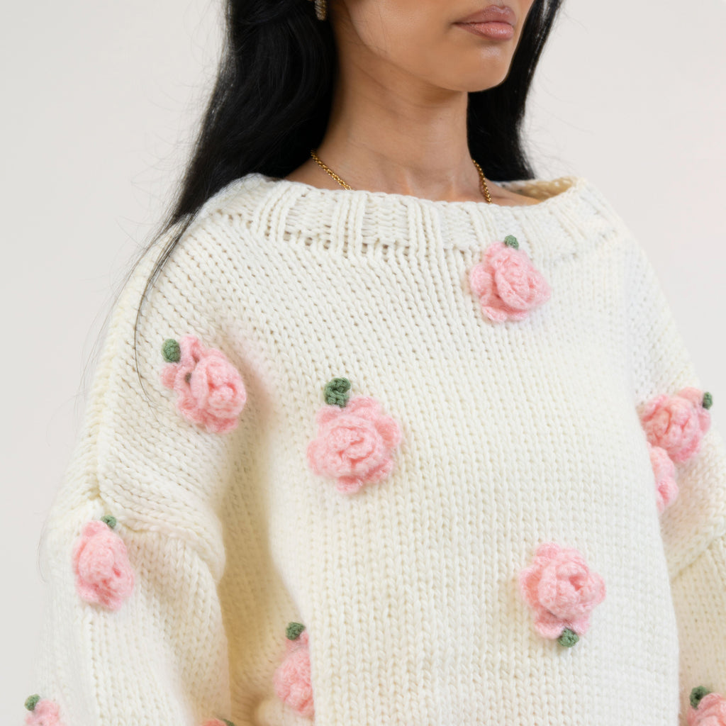 Handmade Rose Sweater