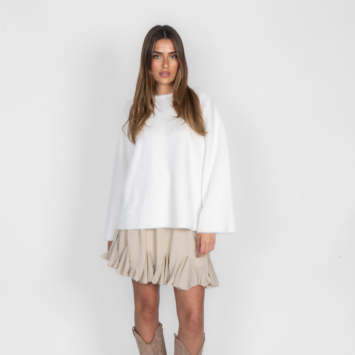 Ultra-Soft Off-Shoulder Knit